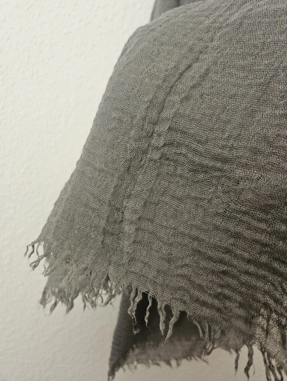 dark gray muslin cotton head scarf
